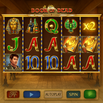 Arlequin Casino - Machine à Sous Book of Dead - Tours Bonus